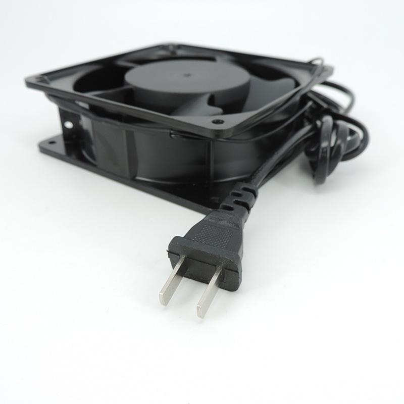 120x120x38mm 220V-240V 120mm Sleeve Bearing 0.14A Cooling fan with AC power cable US Plug