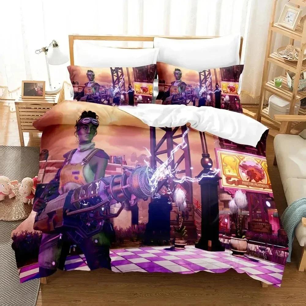 New 3D Print Game Outer Worlds Comfortable Duvet Quilt Cover Pillowcase Bedding Set Children Bedroom Decoration Home Textile