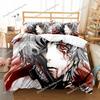 3D Printed Anime Tokyo Ghoul Bedding Set Boys Girls Twin Queen Size Duvet Cover Pillowcase Bed Kids Adult Home Textileextile963