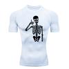 Men's Sports T-shirt Training Fitness Compression Fashion High Elasticity Workout Stretchy Moisture-Wicking Gym Wear Sweatshirt Elastic Top