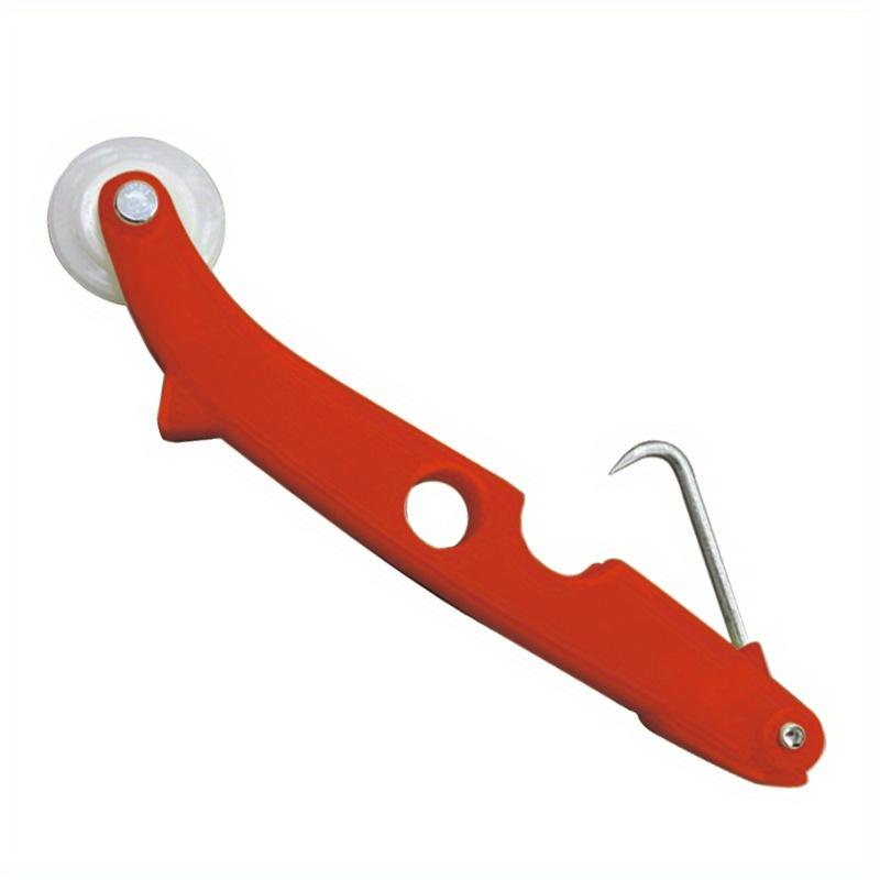 

Роликовый инструмент для москитной сетки с прижимным колесиком, эргономичной ручкой для легкой установки и снятия оконной/дверной сетки, средство от комаров красный