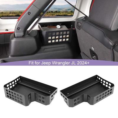 Car Tail Box Multifunctional Storage Box Organizer Metal Container For Jeep Wrangler JL 2024 Up 4-Door Version Interior Stowing Tidying Accessories