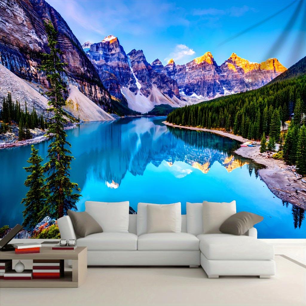 Breathtaking Landscape Tapestry: Bring Nature's Splendor HomeWall decoration background cloth, bedroom room home decoration