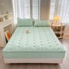 Besticktes gewaschenes Baumwoll-Steppspannbettlaken im Matratzenstil Taiwan Betttasche Spannbettlaken Matratzenschoner