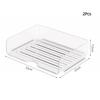 Top Quality Transparent Book Shelf Magazine File Organizer Storage Tray Fashion Paper Rack Desktop Organizer Stackable File Rack