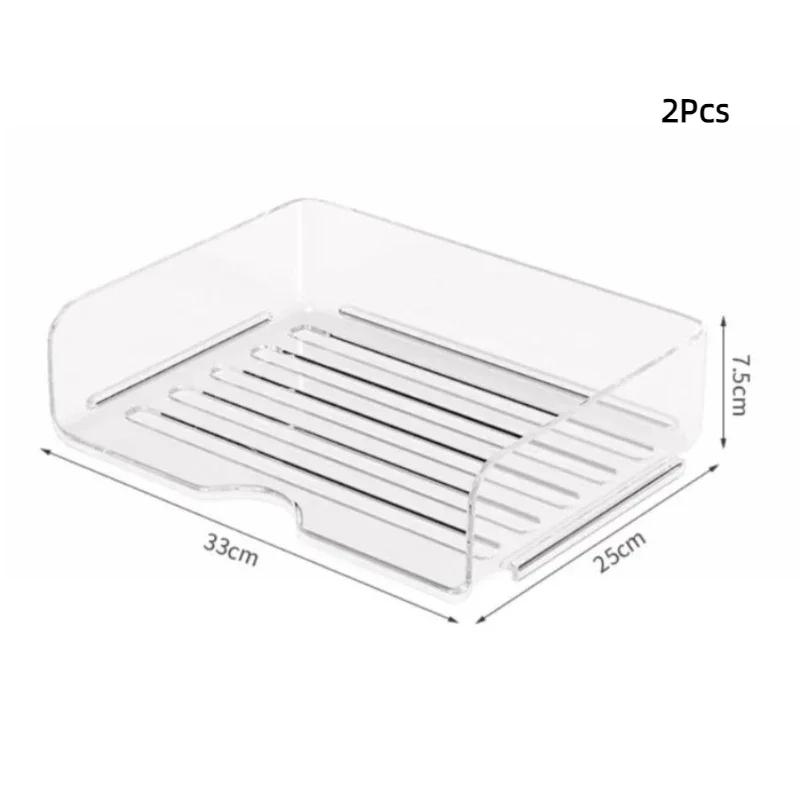 

Top Quality Transparent Book Shelf Magazine File Organizer Storage Tray Fashion Paper Rack Desktop Organizer Stackable File Rack