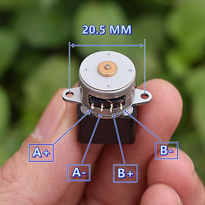 15By Mini 15Mm 2-Phase 4-Wire Gear Stepper Motor Micro Full Metal Gearbox Gear Stepping Motor Diy Accessories
