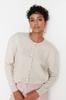 Women's Fashion New Cardigan Orange Soft Textured Jewel Buttoned Knitwear Cardigan