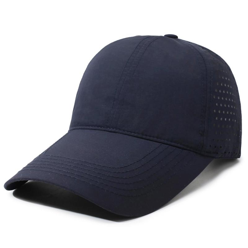 Summer Quick-Dry Breathable Baseball Cap Men's Outdoor Sunscreen Cap Long Brim Soft Top Sports Cap