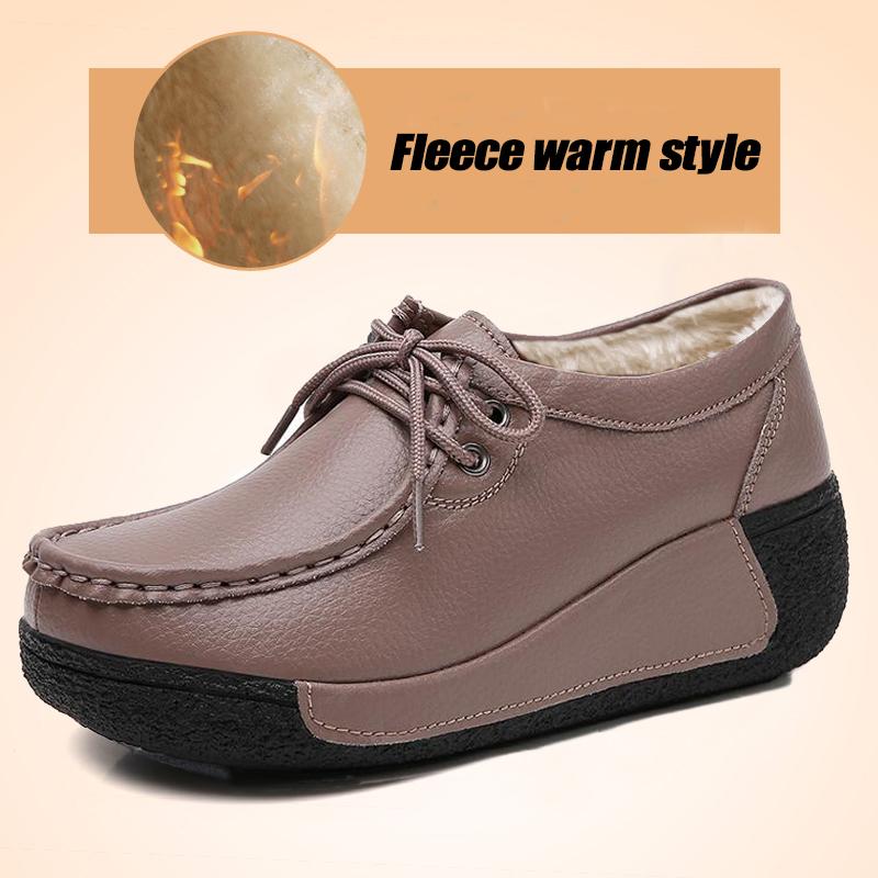 Women's Shoes Large Size Explosive Shaking Bottom Leather Casual Korean Style Heightening Women's Shoes 35-41