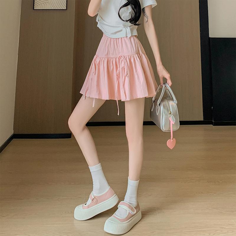 

Женская элегантная белая хлопковая юбка миди с бантом в балетном стиле и высокой талией Large розовый