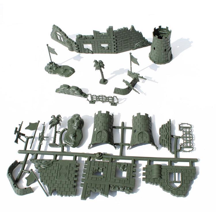 330-Piece Children's Military Toy Set: 4cm Small Soldier Figurines