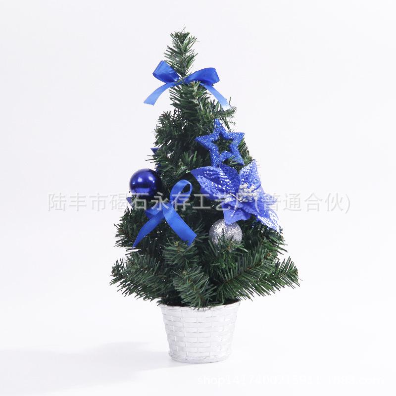 Festive Mini Artificial Christmas Tree Ornaments - 20CM Tabletop Family Gifts