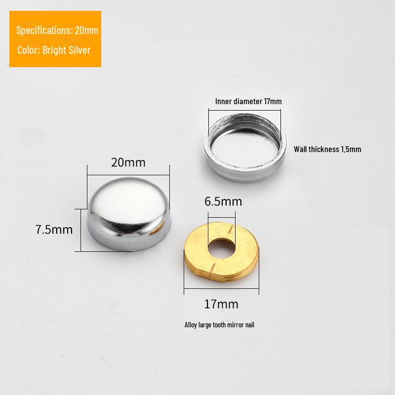 

Декоративная зеркальная накладка на ногти для акрила и стекла с расширительным винтом