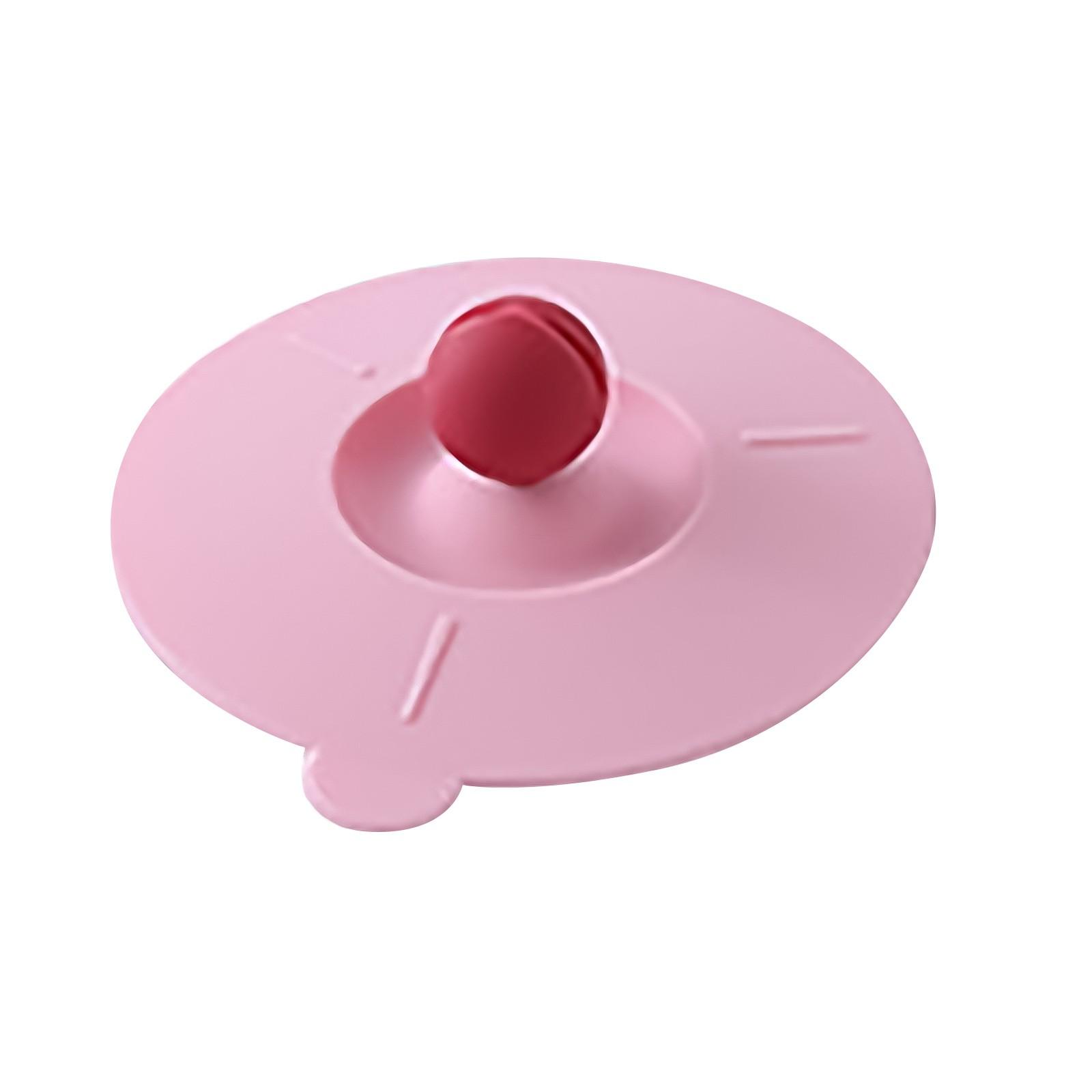 

Силиконовая крышка чашки Крышка чашки Герметичная крышка чашки с держателем ложки, предназначенная для круглой чашки One Size розовый