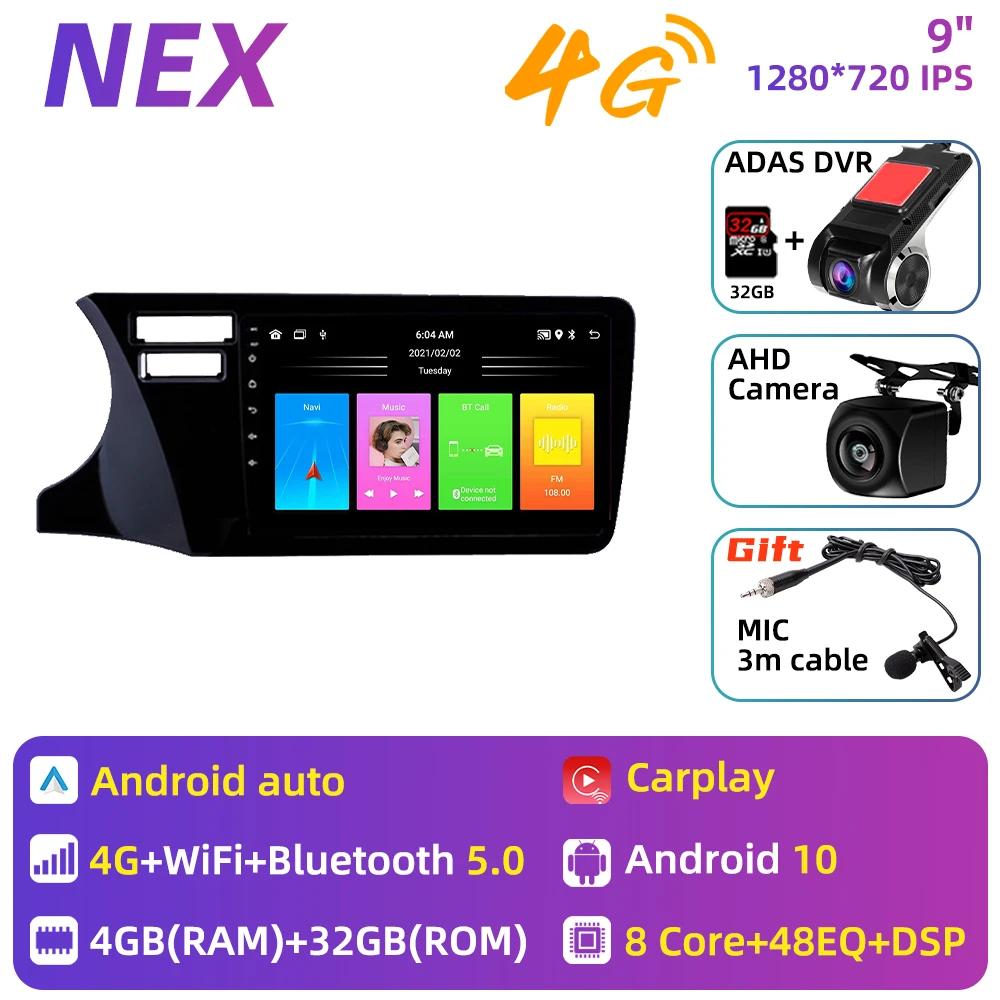 2 Din Android Car Radio Stereo For Honda City 2014 - 2019 GPS Navigation Autoradio Car Multimedia Player Audio Head Unit Audio