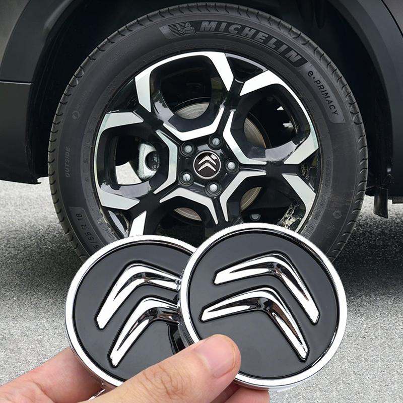4Pcs 60mm Car Wheel Center Hub Caps For Citroen C4 C3 C2 Berlingo Xsara Jumper Car Tire Center Decoration Stickers Accessories lbfx49