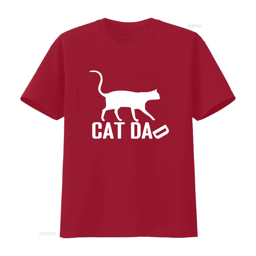 Cat Dad T Shirt Perfect for Father s Day vintage Washed Breathable Stylish Unisex Top For Everyday Wear Casual Stretched