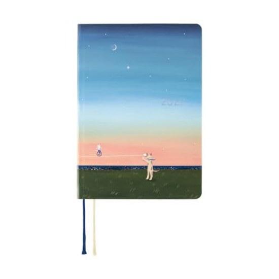 Hobonichi Techo 2027 HON English Version Hiroko Kubota Until Moon is Full String Telephone A6 1 Page per Day January Monday Start