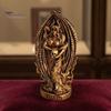 Creative Gift for Friends Retro Goddess Statue, Resin Ornament with Snake Skull, Waterproof Statue Collectable Figurine Indoor Desktop Shelf