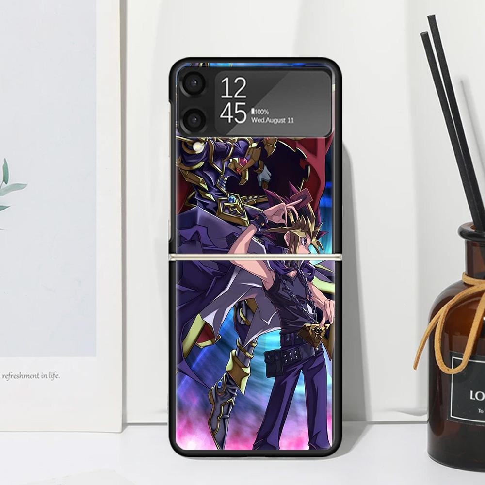 Game Yu-Gi-Oh Phone Case Cover for Samsung Galaxy Z Flip 7 6 5 4 3 5G Flip3 Flip4 Flip5 ZFlip6 ZFlip7 Black Fundas Galaxy Z Flip
