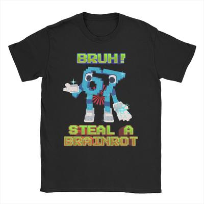 Sechs Sieben Bruh 67 T-Shirt für Männer Frauen 67 Gehirnfäule Meme 100% Baumwolle T-Shirt Rundhals Kurzarm T-Shirts 6XL Kleidung