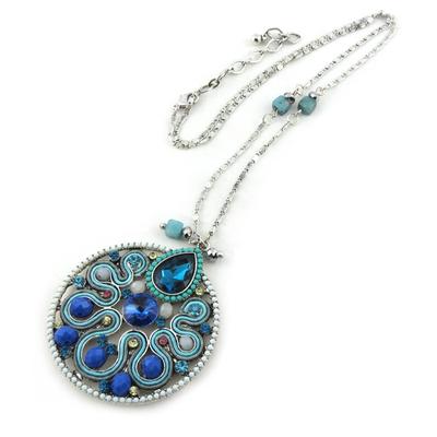 [M4194] - Turquoise 'Altai' Designer Necklace