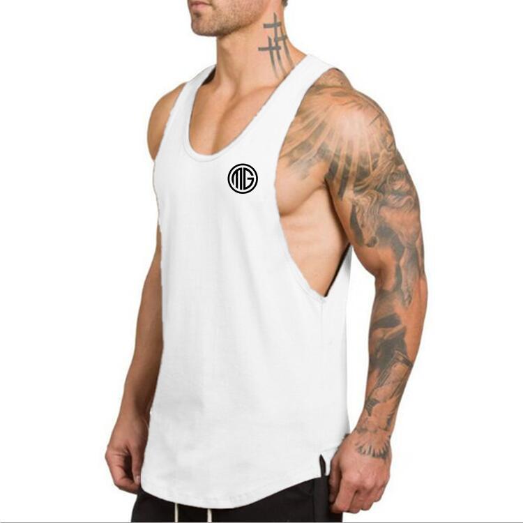 Korean Style Men's Bodybuilding Sleeveless Fitness Muscle T-Shirt