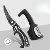Heavy-Duty Stainless Steel Bone-Cutting Shears with Sharp Serrated Edges & Ergonomic Handle - Large Kitchen Shears for Poultry
