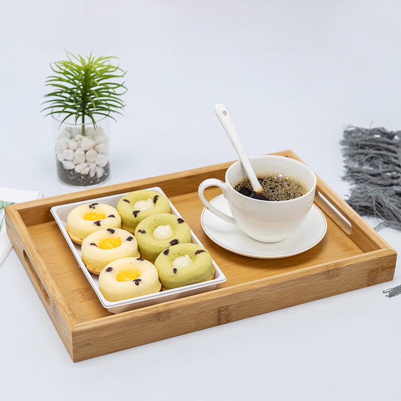 Rectangular Bamboo Wood Serving Tray