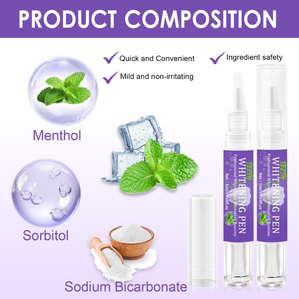 Teeth Brightening Pen-Deeply Cleaning Teeth-Removal Teeth Stain and Keep Whitening-Make Teeth Healthier and Look Brighter