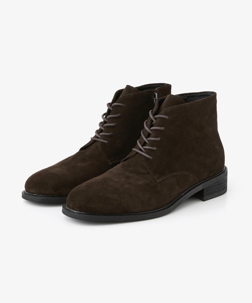 Romantic Move [Sakhyung X Romantic Move] Height-Increasing Desert Zip-Up Boots R25M401 (Real Brown Suede)