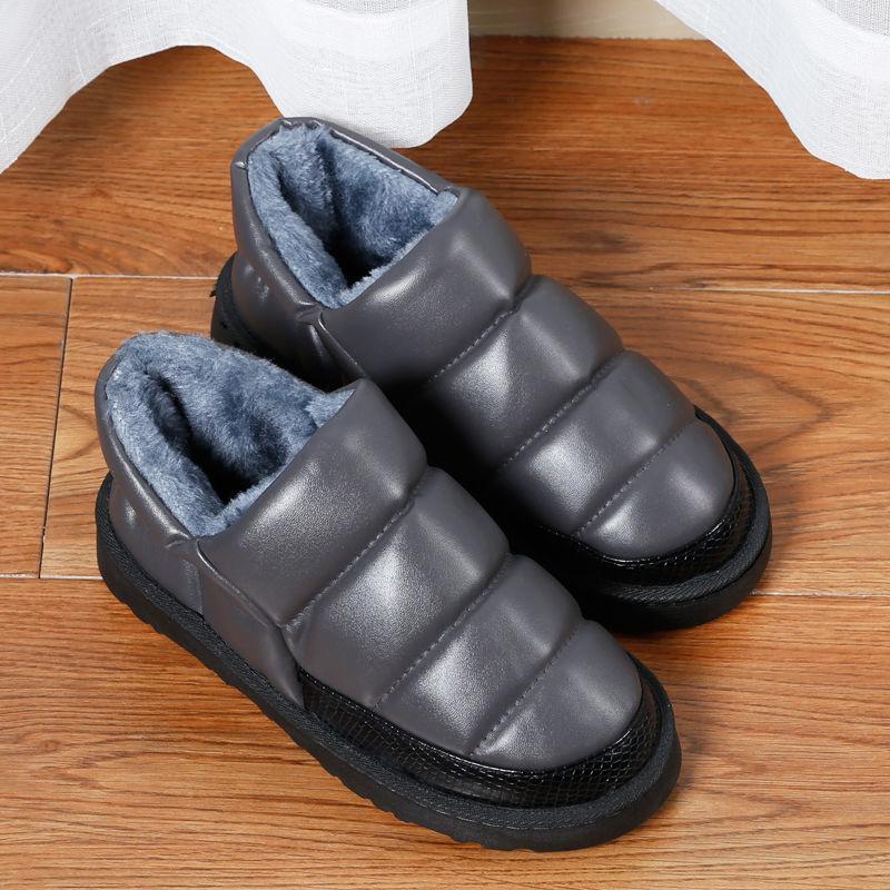 Mode Dames Winter Sneeuwlaarzen 2024 Koppels Binnenhuis Heren Platform Katoenen Schoenen Platte Pantoffels Waterdicht Warm Dik Pluche Enkellaarsjes