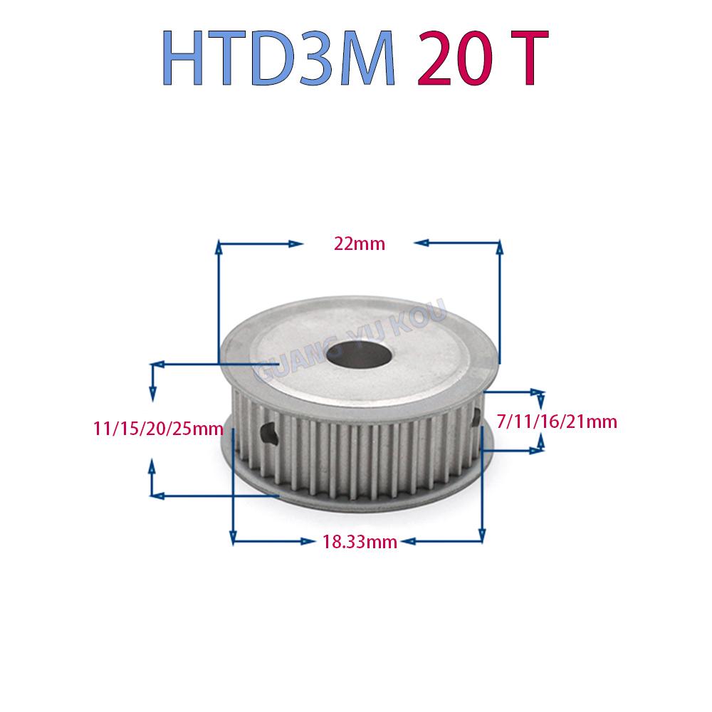 HTD3M triger kayışı kasnak kitleri 60 diş 20 diş genişlik 10mm 1:3 redüksiyon oranlı senkron kayış opsiyonel kitler kombinasyonu HTD3M 60T 20T