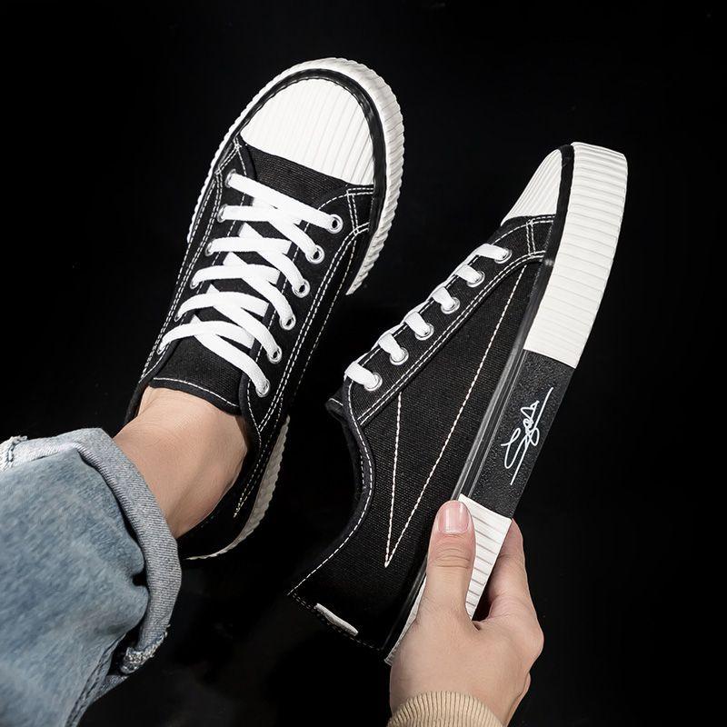 Fashion Platform Lace-up Men's Casual Shoes Flat Wear to Work Male Shoe Common Breathable Low Price Classic Original Walking Sneakers