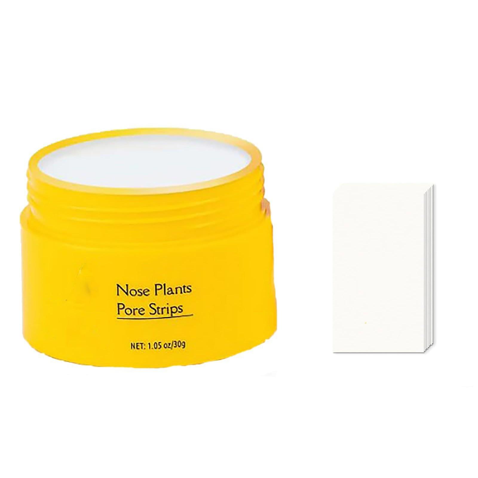 

60 шт. Маска-пленка для удаления черных точек, очищающая и очищающая маска для носа с растительным экстрактом, удаление черных точек One Size жёлтый