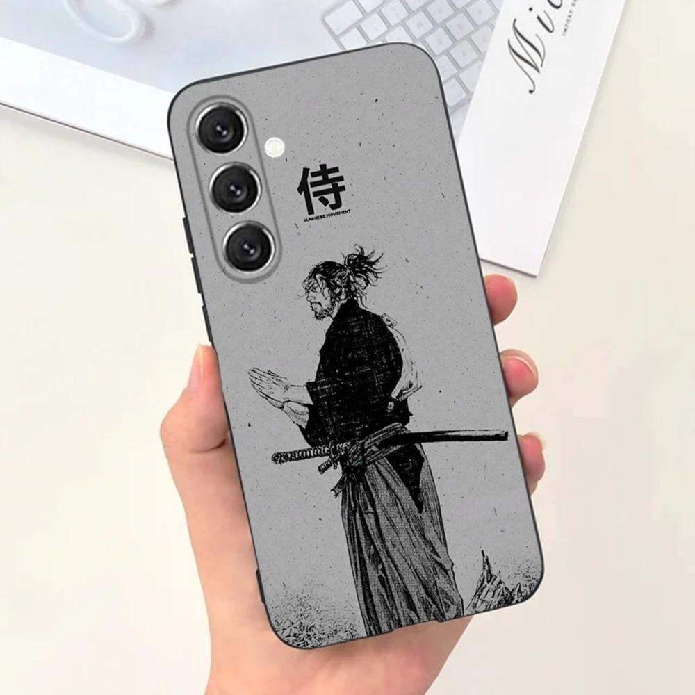 Japanese Bushido Samurai Phone Case For Samsung S25,S24,S21,S22,S23,S30,Ultra,S20,Plus,Fe,Lite,Note,10,9,5G Black Cover