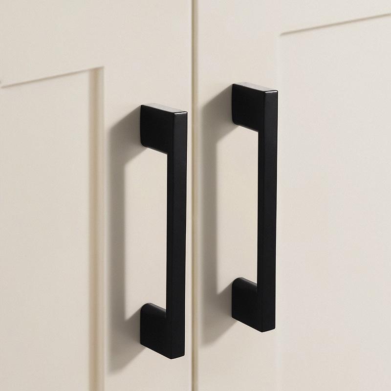 Modern Minimalist Nordic Wardrobe Door Drawer Handle American Aluminum Alloy Extended Solid Cabinet Handle Furniture Accessories