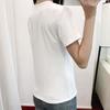 Fashion Women Summer Solid Color Top Short Sleeve Round Neck Pullover T-Shirt