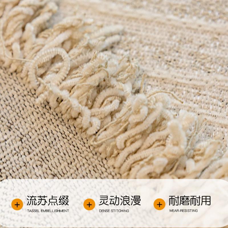 Cream Wind Sofa Blanket Towel Four Seasons Universal Chenille Non Slip Sofa Mat Anti Cat Scratch Integrated  Couch Cover Carpet