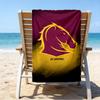 Asciugamano da Spiaggia in Microfibra Brisbane Broncos, Leggero e Asciugatura Rapida, per Viaggi Estivi, Essenziale per la Spiaggia, Piscina all'Aperto