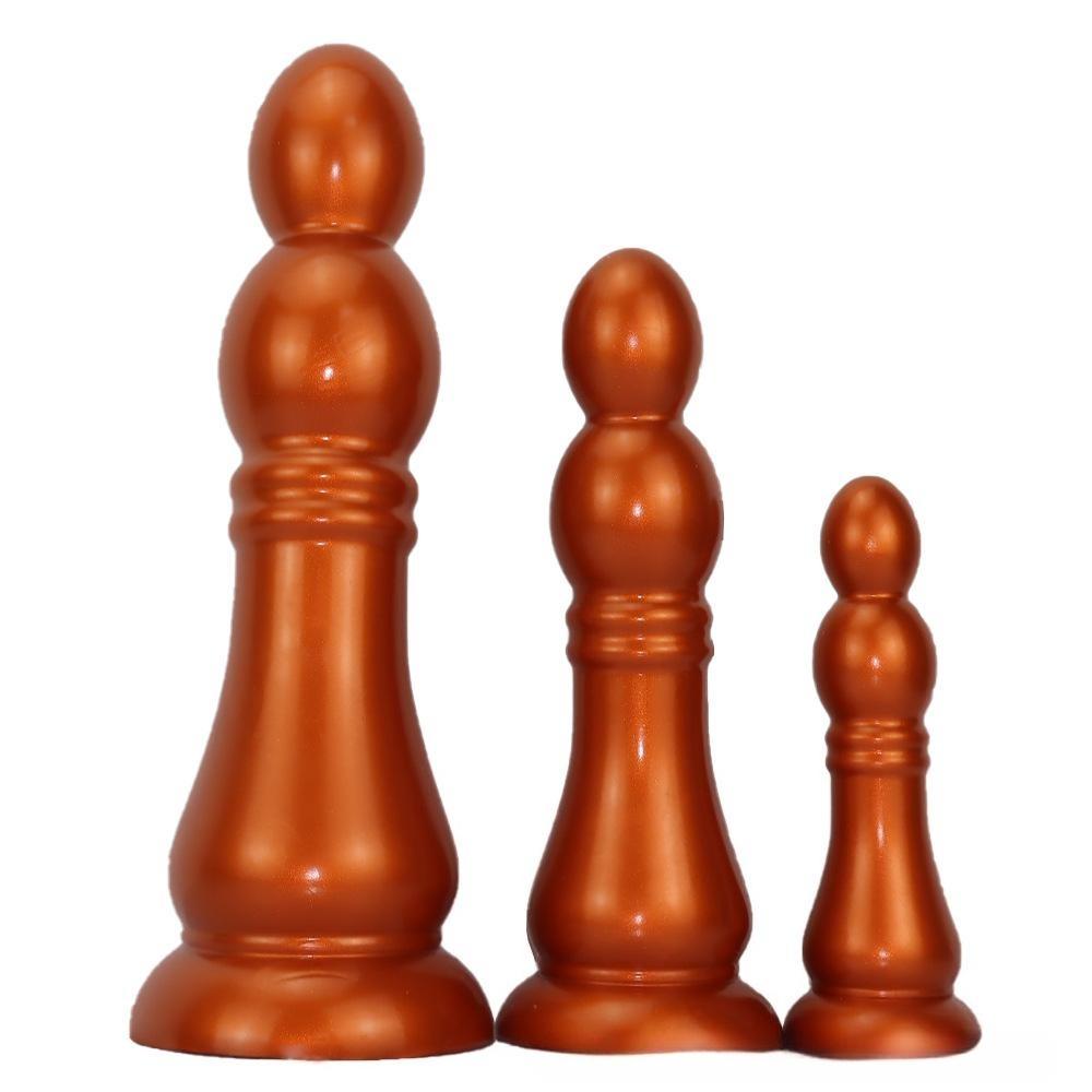 Anal Plug Set, Liquid Silicone Butt Plug with Strong Suction Cup Base for Beginner Anal Training, SM Adult Sex Toys