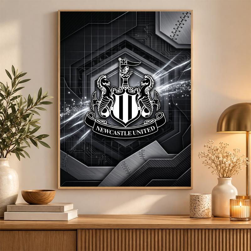 Newcastle United Football Diamond Painting Kit 5D Full Drill DIY Diamond Mosaic Wall Art Home Decor