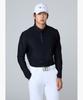Descente Golf Signature Jacquard Y-Collare Long Sleeve Tee (Dq32Mftl83)