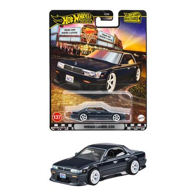 Hot Wheels Boulevard Nissan Laurel C33 Vehicle Toy, Black, for Ages 3 and Up, JBL10