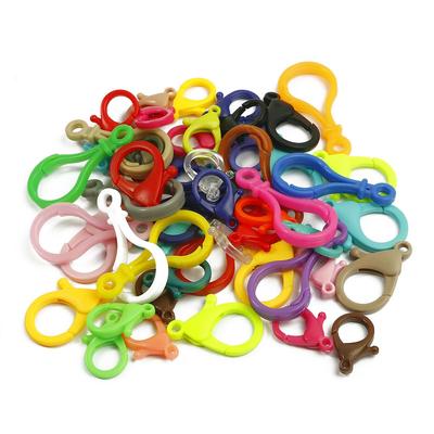 1000 Adet Anahtarlık Plastik Renkli Kancalar Klipsler Istakoz Tokası El Yapımı Aksesuarlar Takı Yapımı için