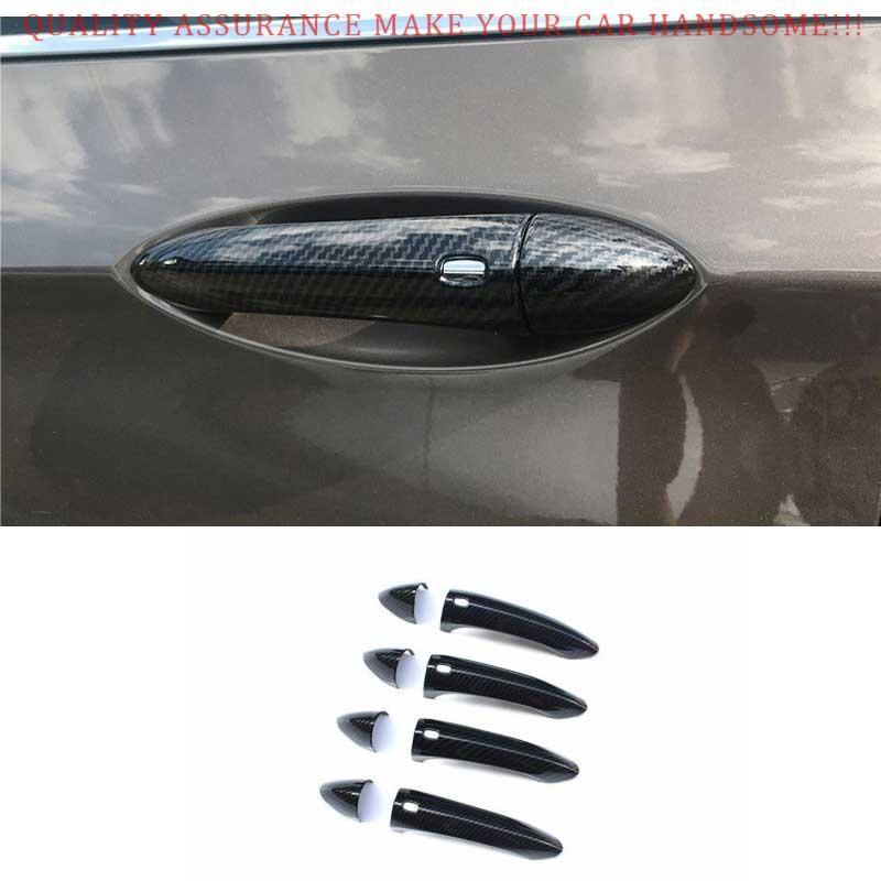 For Buick Lacrosse 2017-2019 Carbon Fiber Exterior Side Door Handle Cover Trim