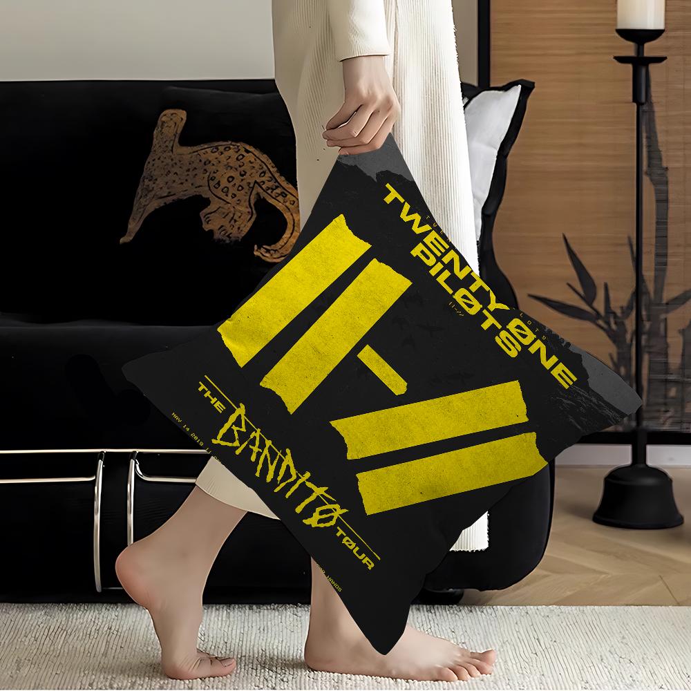 T-Twenty O-One Pilot Pillow Cushion Cover Pillowcase Living Room Sofa Home Decor Customized