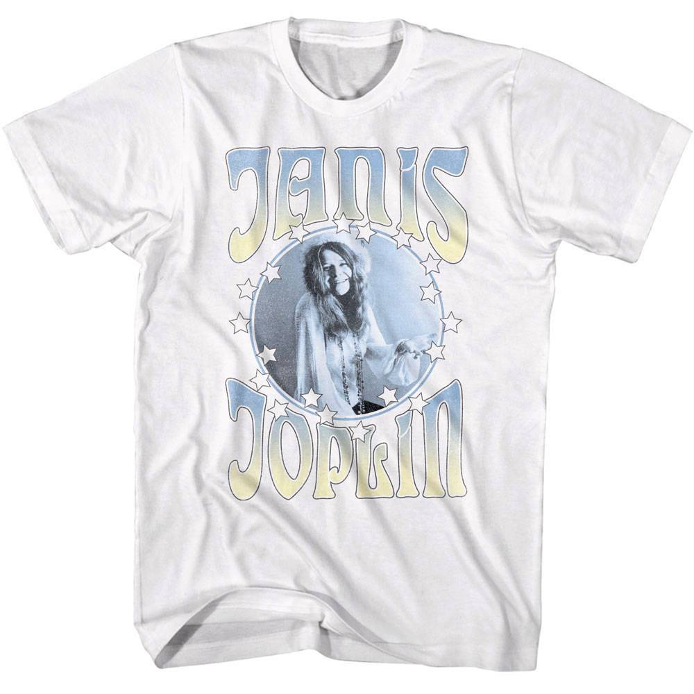 Janis Joplin Faded Stars Men T Shirt S