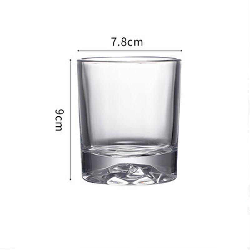 

250 мл Прозрачное Стекло Низкий Стакан Виски Лед Стакан Толстодонный Защита от Ожогов Барный Винный Стакан Ежедневное Питье Потягивание Стакан Подарок 1pcs
